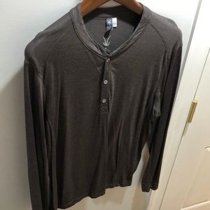 ibex long sleeve wool Henley made in the USA